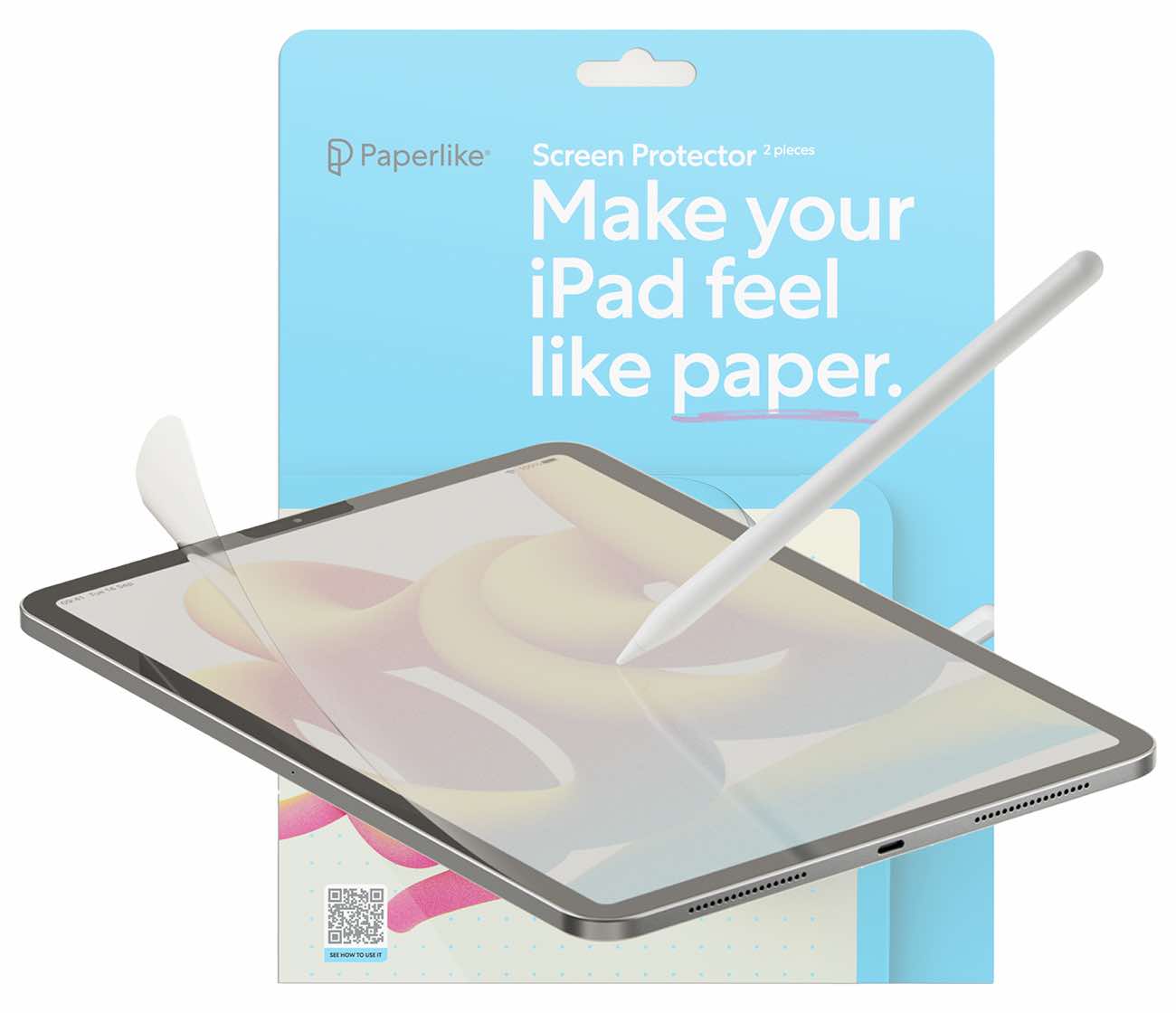Paperlike Screen Protector for iPad Air 13 inch 2024 / Paper-like Texture / Includes 2 Pieces