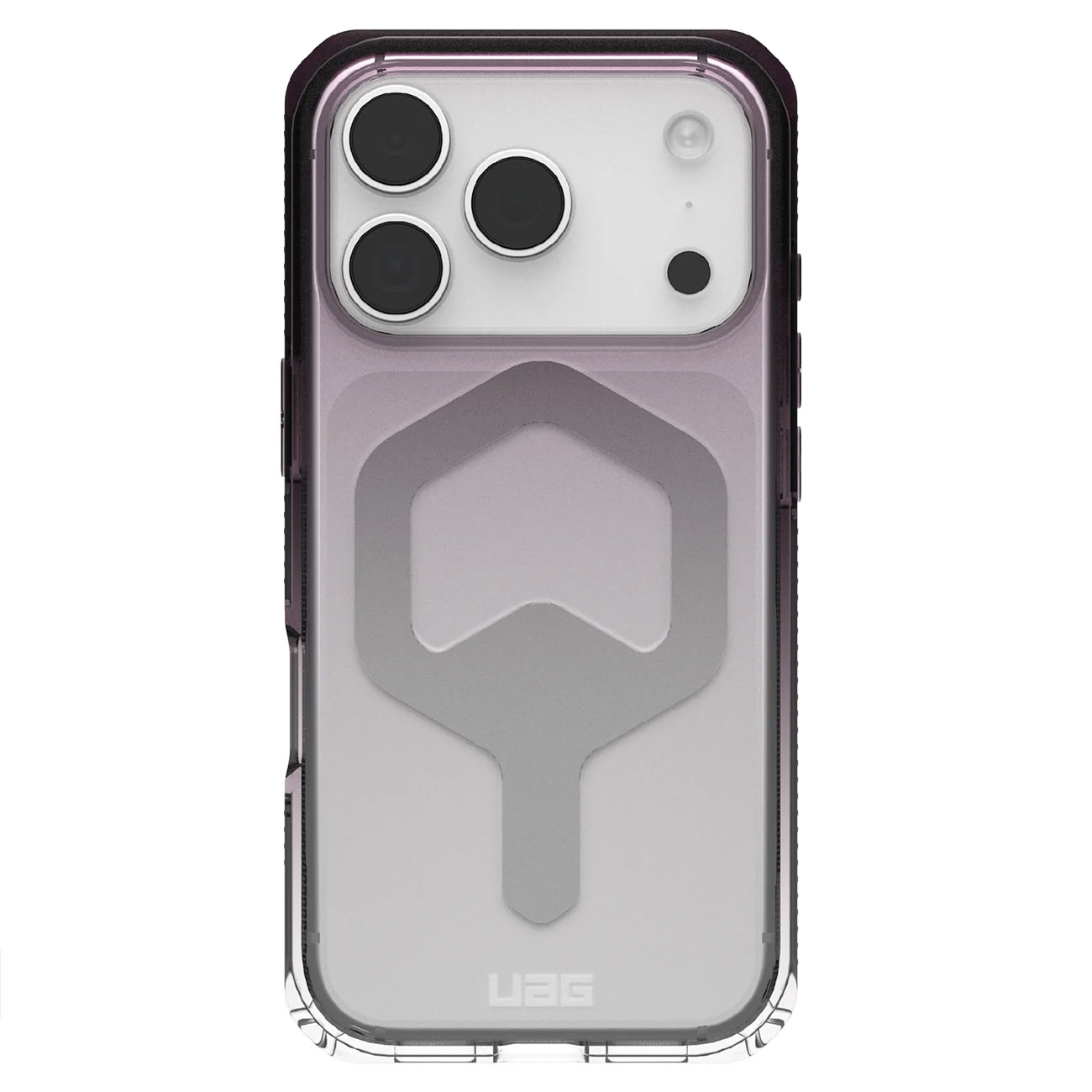 كفر UAG Plyo لايفون 17 برو / يدعم MagSafe / ضد الطيحات / لون اسود و شفاف Ombre