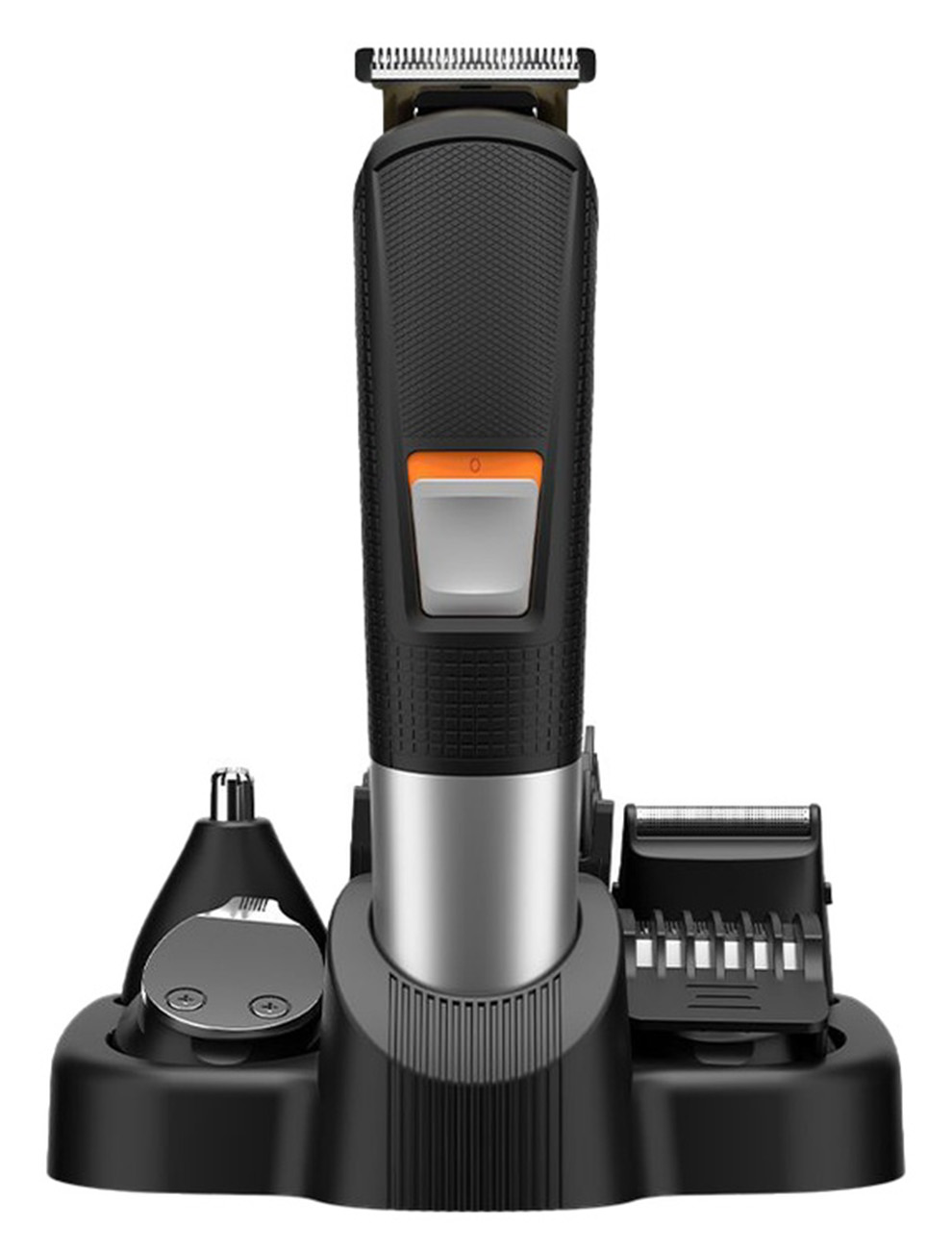 Green Men Grooming Set / Includes 4 Additional Heads / LED Display / Battery Operated