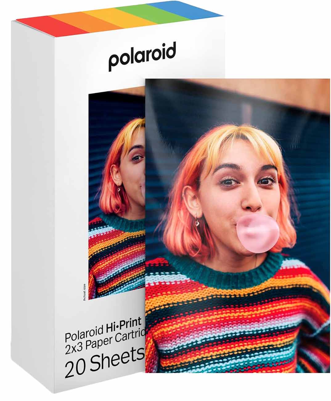 ورق اضافي لكاميرا Polaroid Hi-Print الجيل الثاني / 20 حبة / حجم 2x3 انش