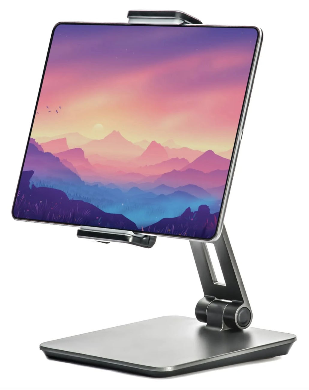 Desktop Stand for Phones & Tablets / Supports Devices Up to 13 Inches / Rotatable / Grey