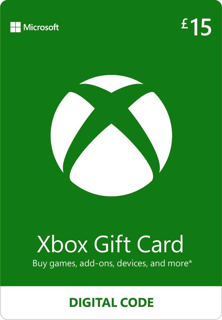 بطاقة XBOX المتجر البريطاني / 15 باوند / كود رقمي