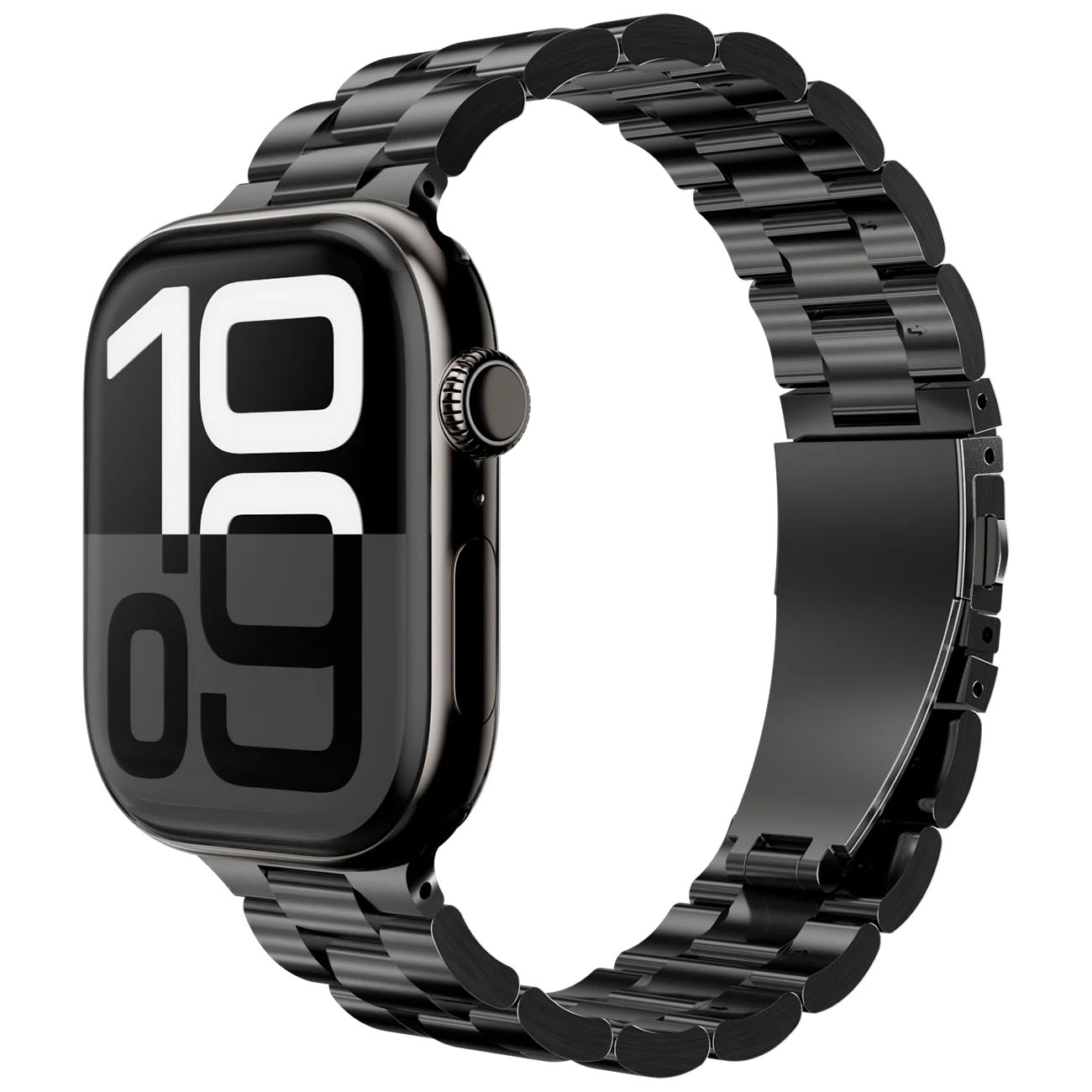 MagEasy Noble Band for Apple Watch / 44 / 45 / 46 / 49 / Premium Stainless Steel / Black