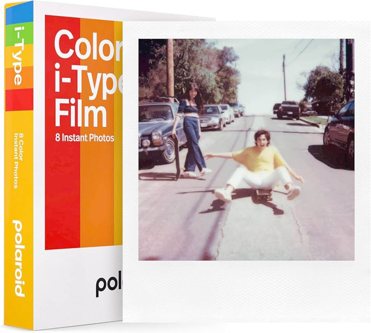 ورق اضافي Color i-Type Film من Polaroid / للطباعة الملونة / 8 حبات / حجم 4.25x3.5 انش