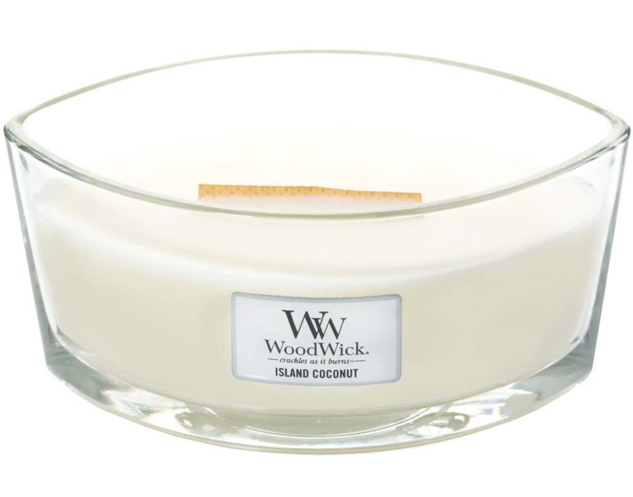 شمعة Woodwick المعطرة / جوز الهند / حجم كبير