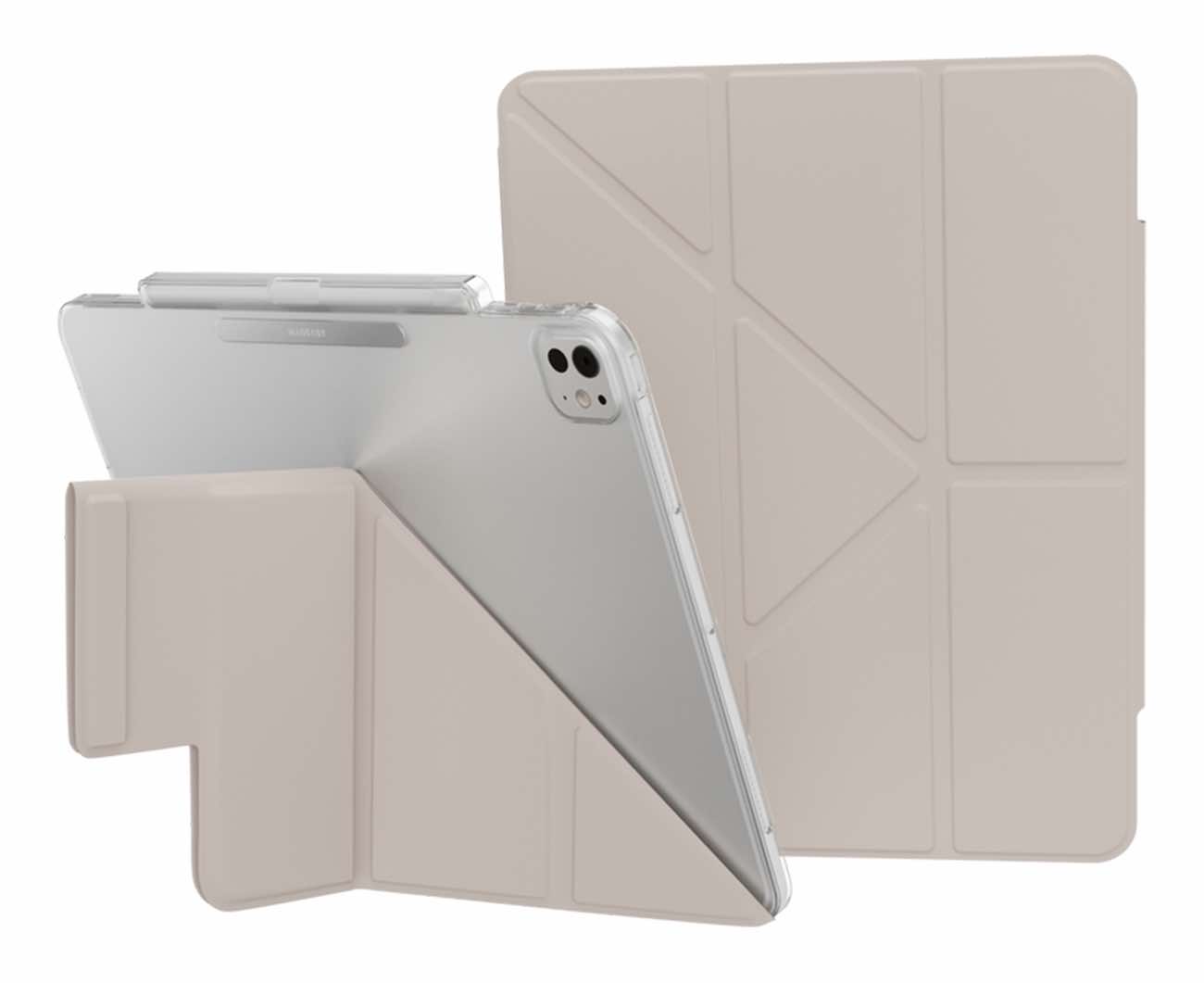 MagEasy Case for iPad Pro 13 inch 2024 / Built-in Stand / Drop Resistant / Starlight White