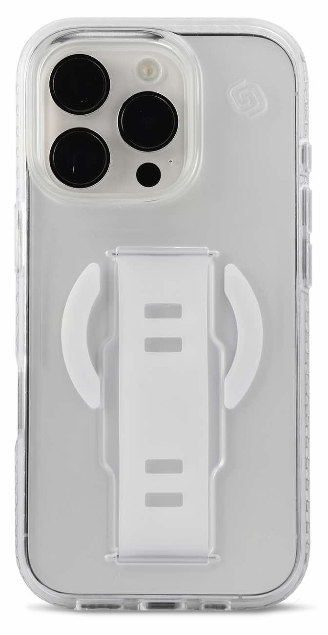 Grip2u Case for iPhone 16 Pro Max / Built-in Grip / Support MagSafe / Slim Edition / Clear