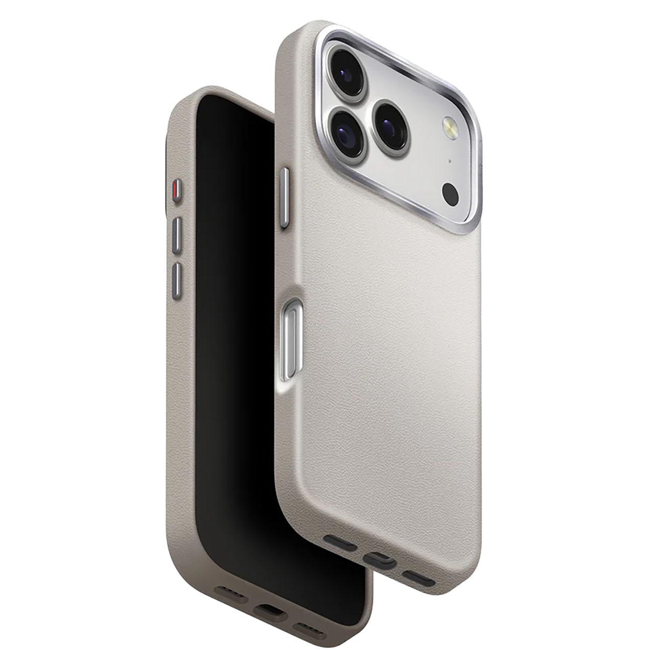 UNIQ Lyden Case for iPhone 17 Pro / MagSafe / Drop Protection / Vegan Leather / Clay