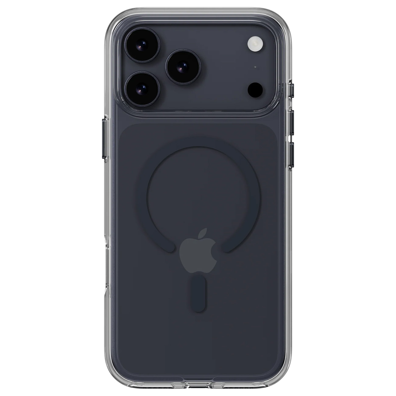MagEasy Bright Case for iPhone 17 Pro / Drop Resistant / Supports MagSafe / Clear & Midnight