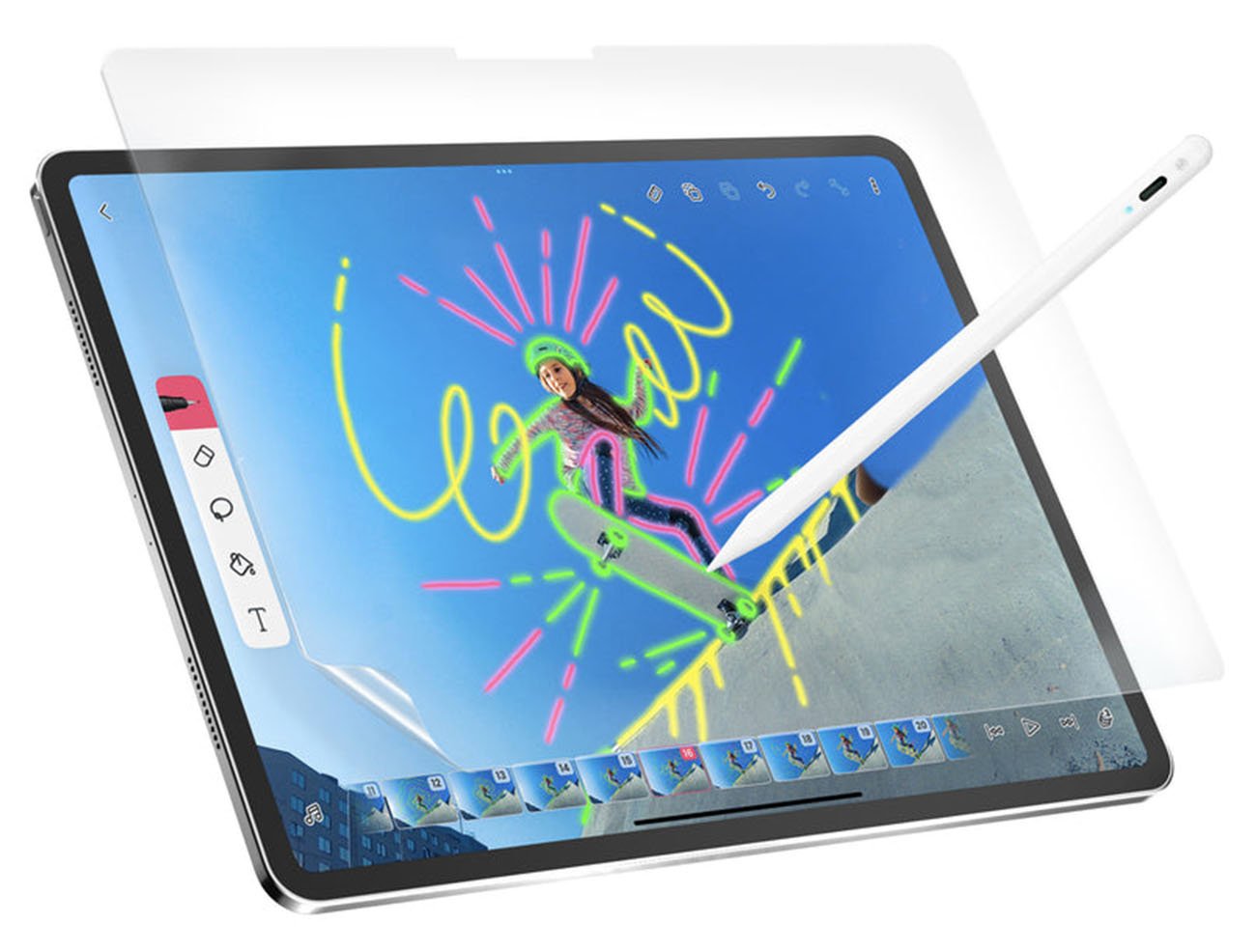 SwitchEasy Screen Protection for iPad Air 11-inch / Clear Glass / Blocks Harmful Rays