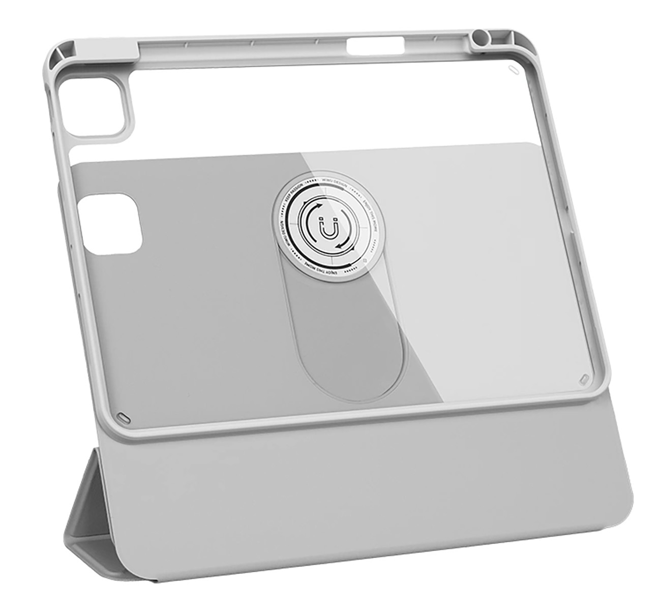 WiWU Case & Stand for iPad 10.9 & 11 inch 2024 / Rotatable / Drop-Resistant / Grey
