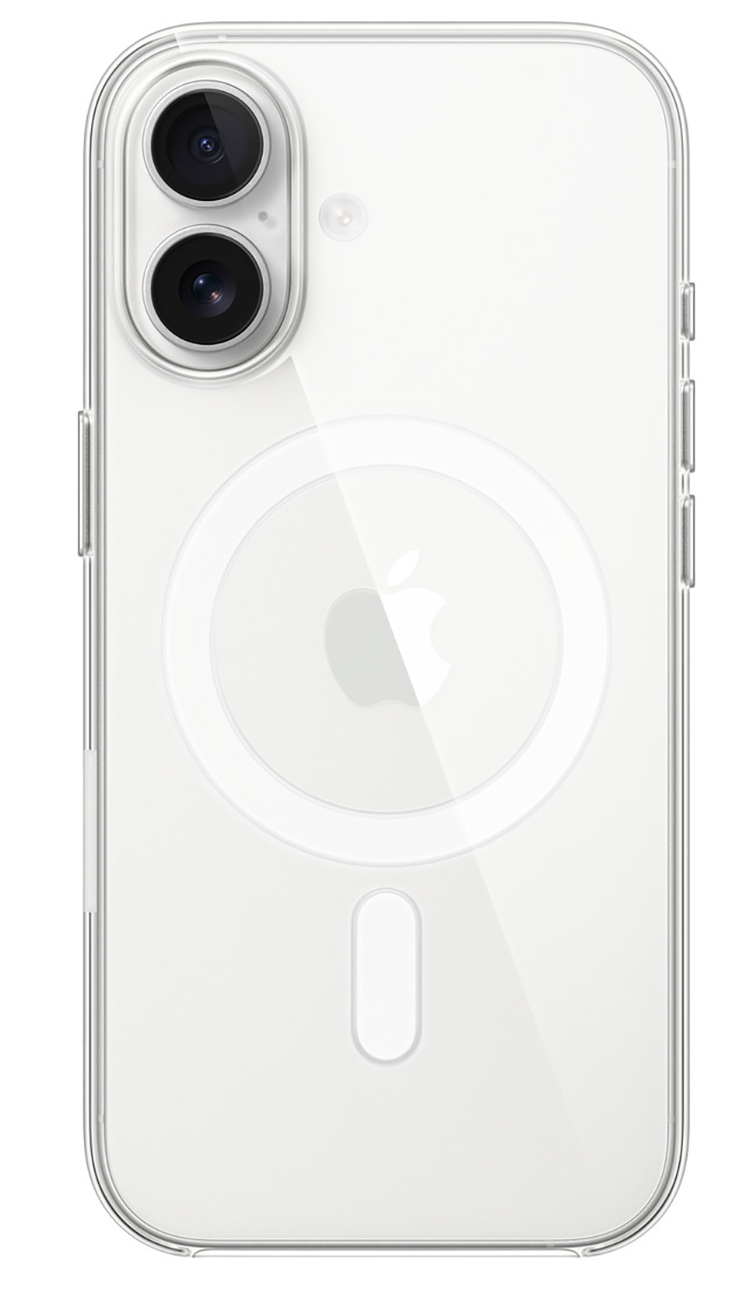 Apple Official Case for iPhone 17 / Supports MagSafe / Drop-Resistant / Soft Silicone / Clear
