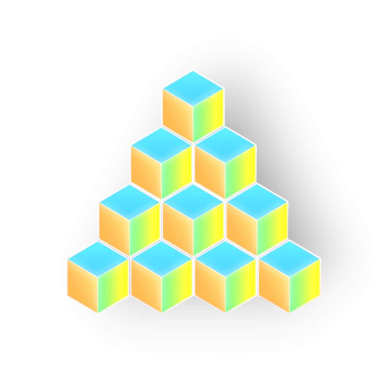 مصابيح Govee Glide Hexa الذكية / مكعبات صغيرة / 10 قطع