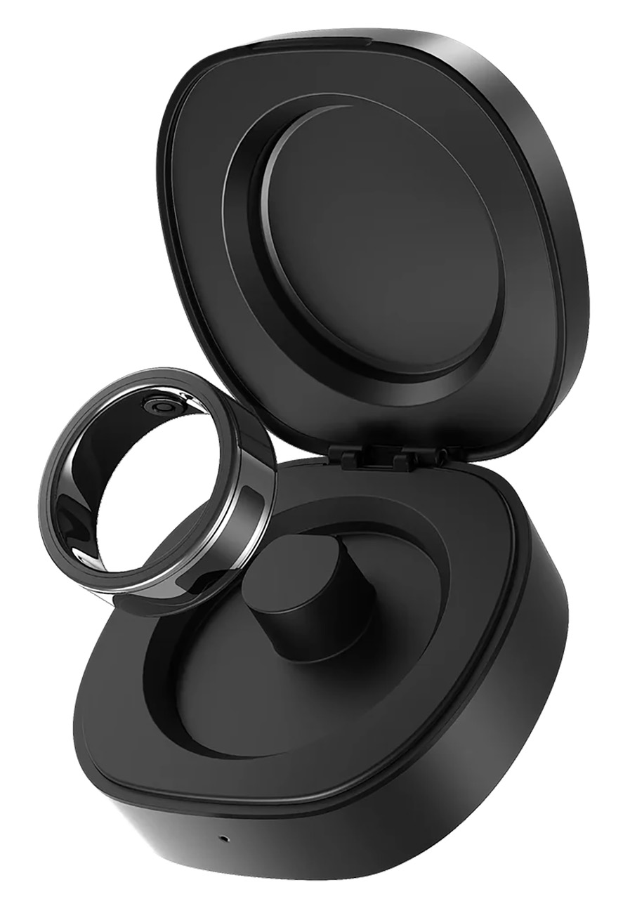 Momax Smart Health Tracking Ring / Size 8 / Battery-Powered / Phone Control / Water-Resistant