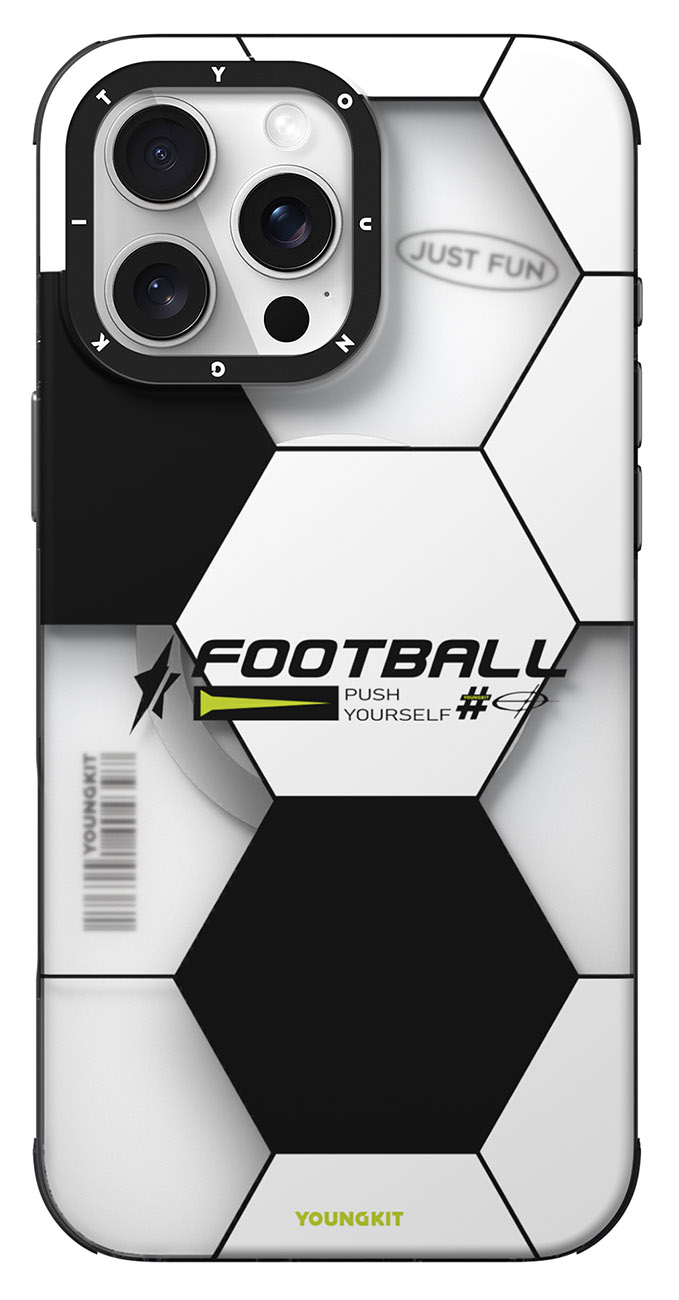 YoungKit Case for iPhone 16 Pro / Support MagSafe / Drop Resistant / Football Design