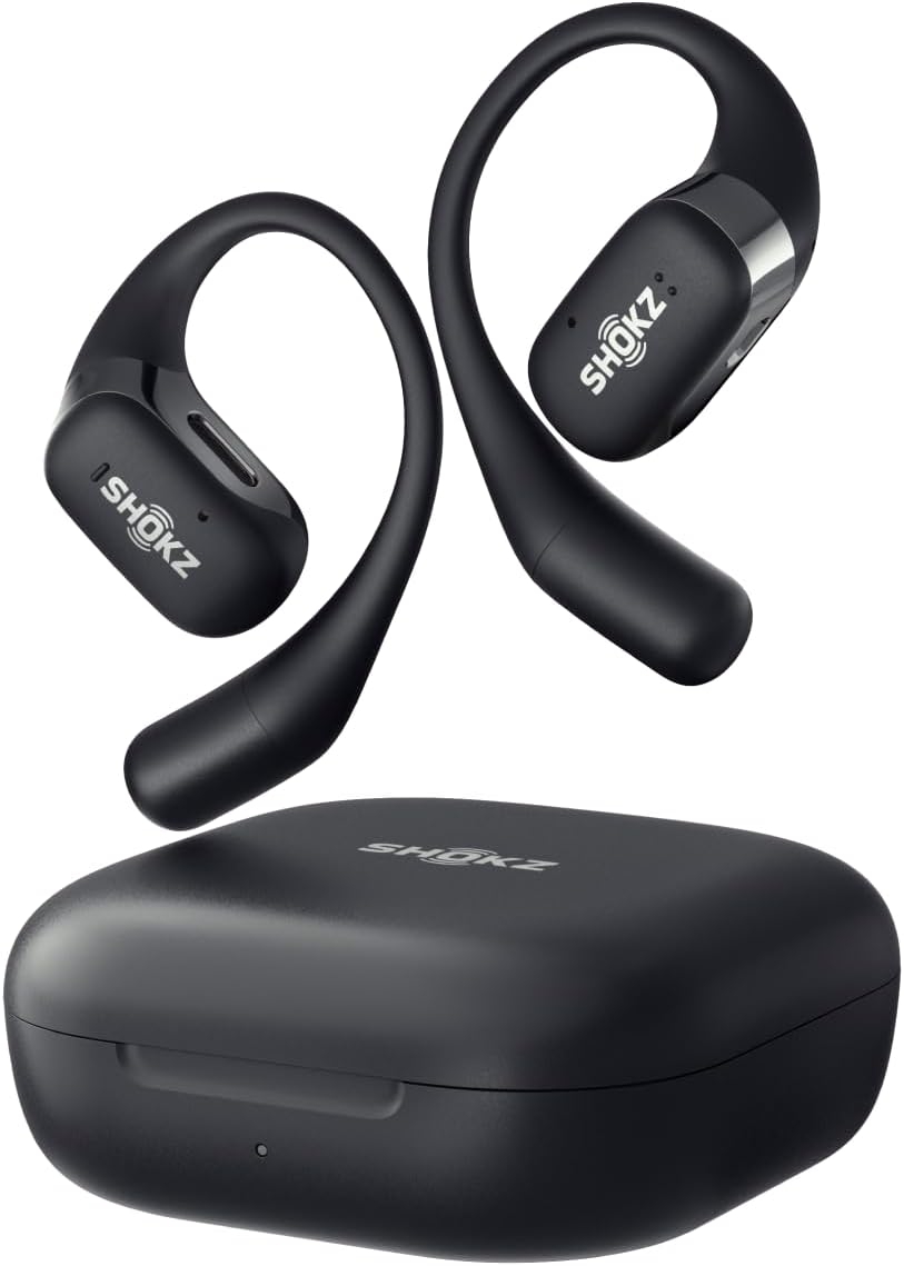 Shokz OpenFit Sports Earbuds / Wireless / Noise Cancellation / Black