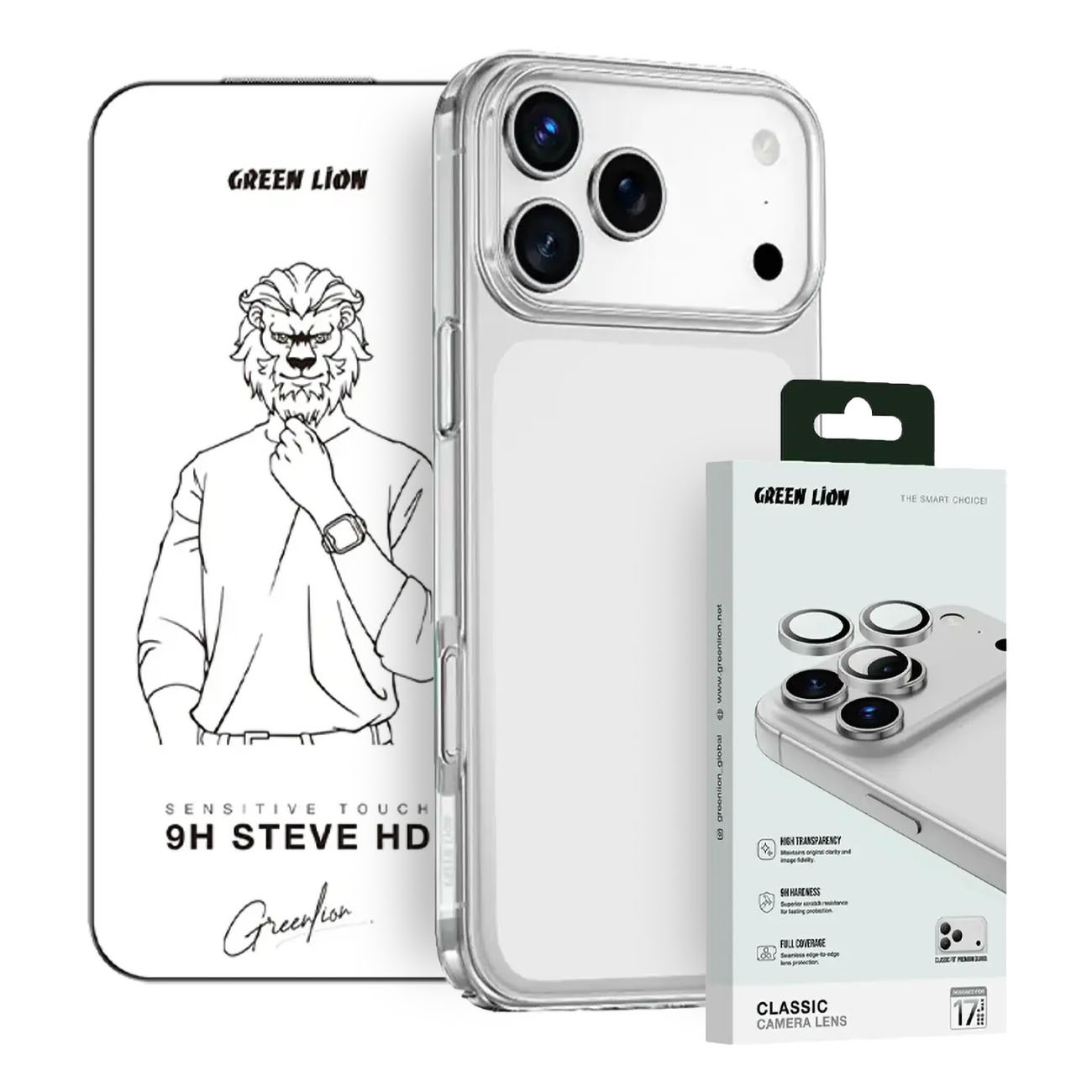 Green Protection Pack for iPhone 17 Pro Max / 4 in 1 / Drop & Scratch Resistant