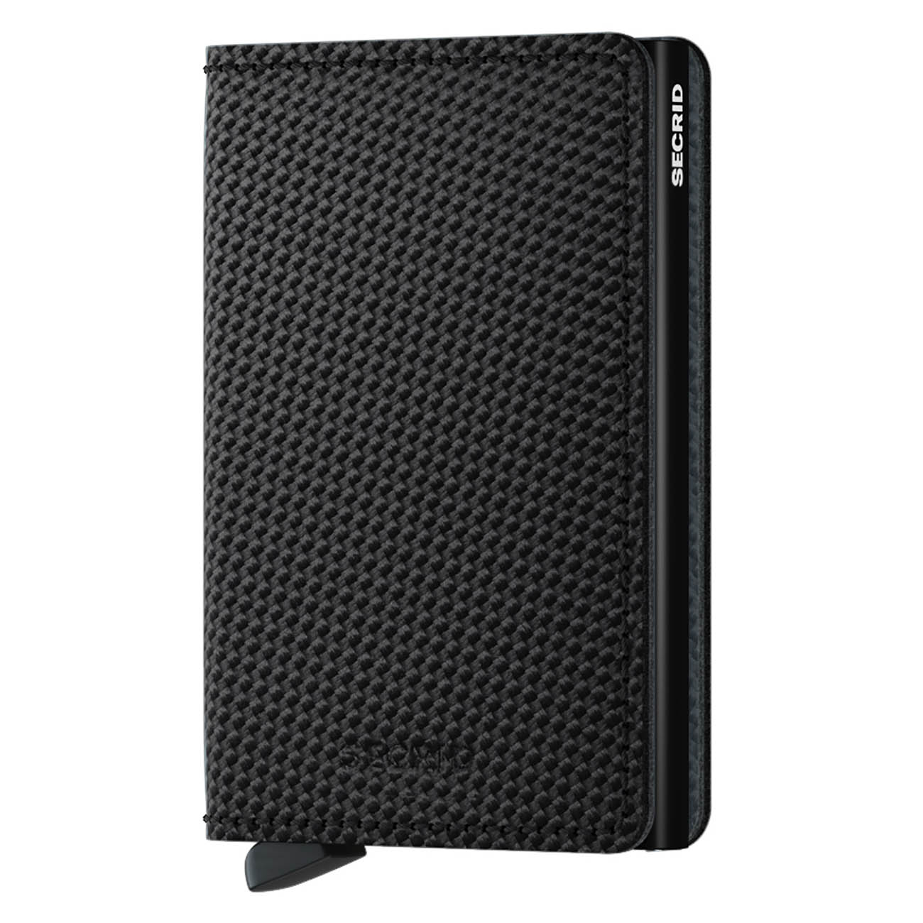Secrid Slimwallet Carbon Card Holder / RFID Protection / Premium Leather / Elegant Design / Black