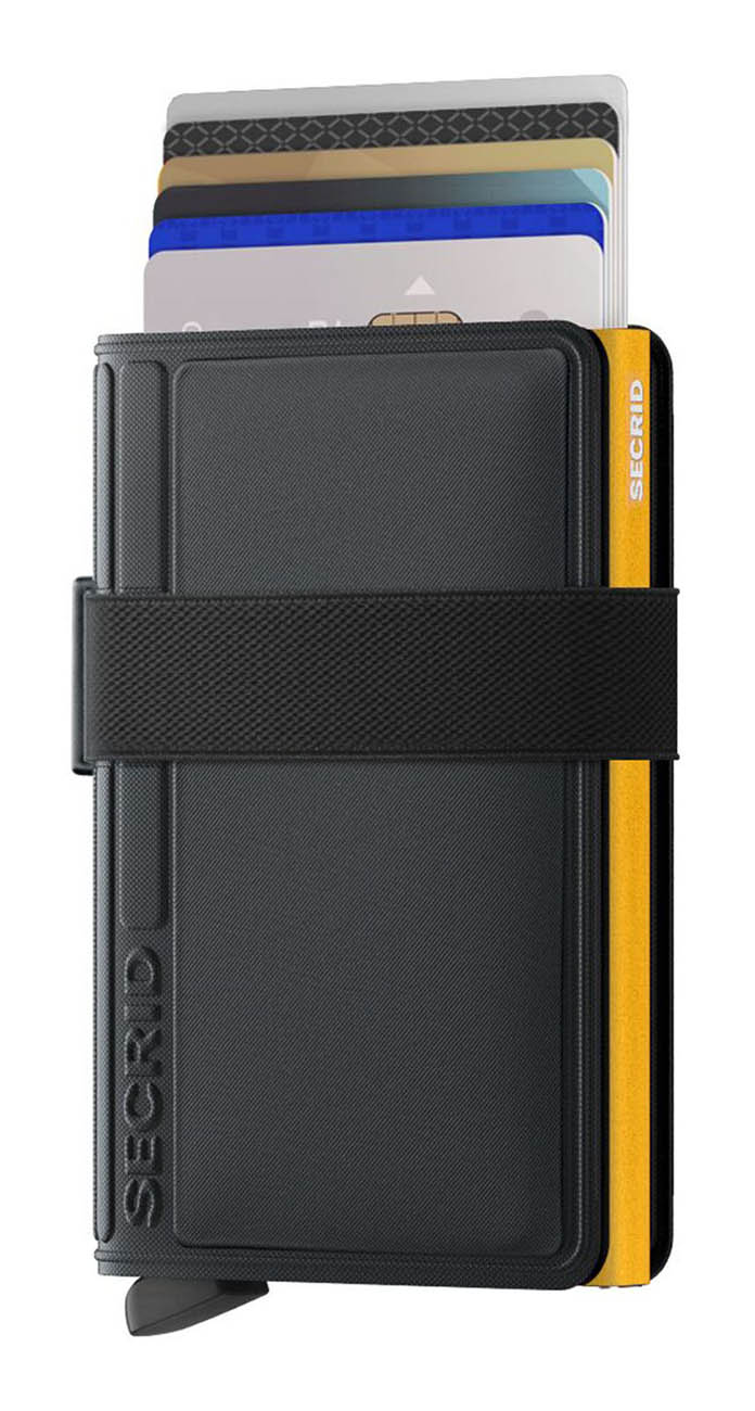 Secrid Bandwallet Card Holder / RFID Protection / Water-Resistant / Elegant Design / Black Ochre
