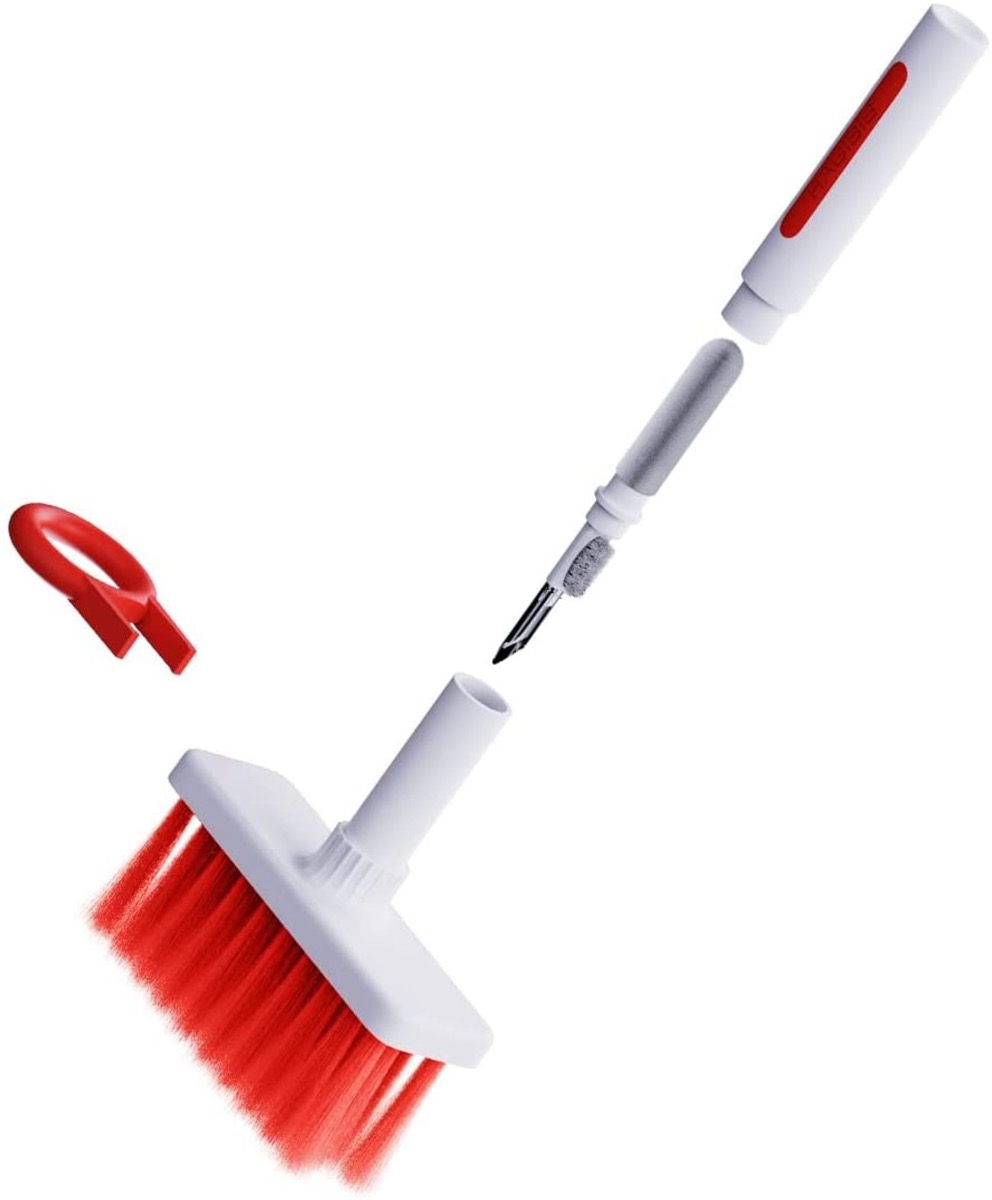 5 in 1 Cleaning Brush Kit / Perfect for Keyboards and Airpods / White - Open Box