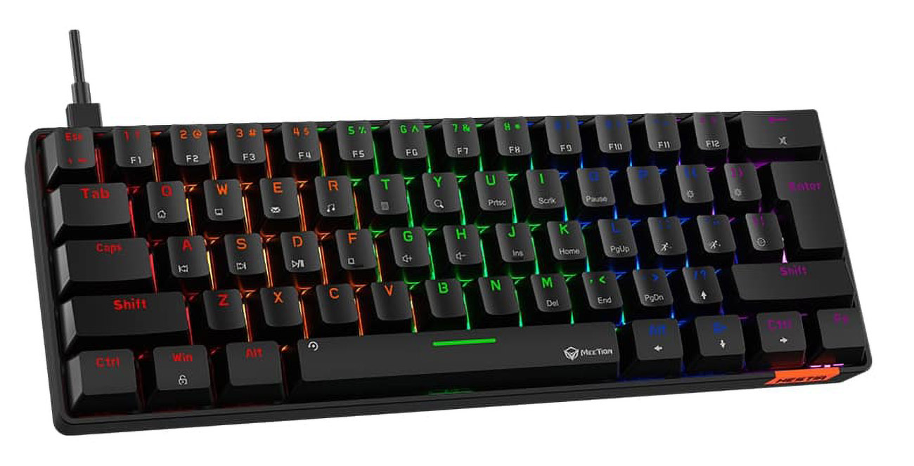 Meetion MK005 Mechanical Gaming Keyboard / LED Backlight / Wired / Arabic & English / Black