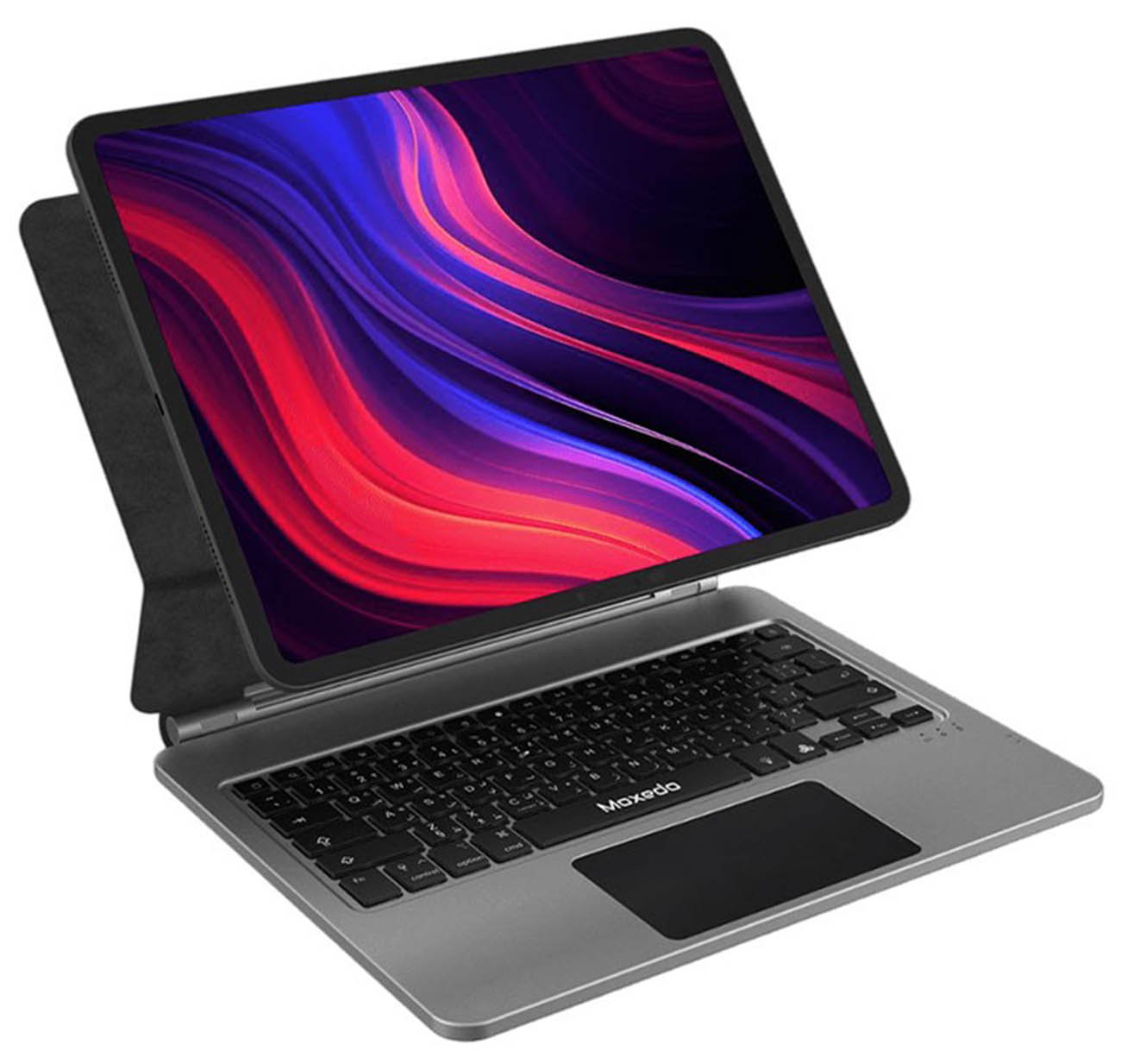 Moxedo Wireless Keyboard for iPad Pro 13 inch 2024 / Built-in Backlight / Arabic & English