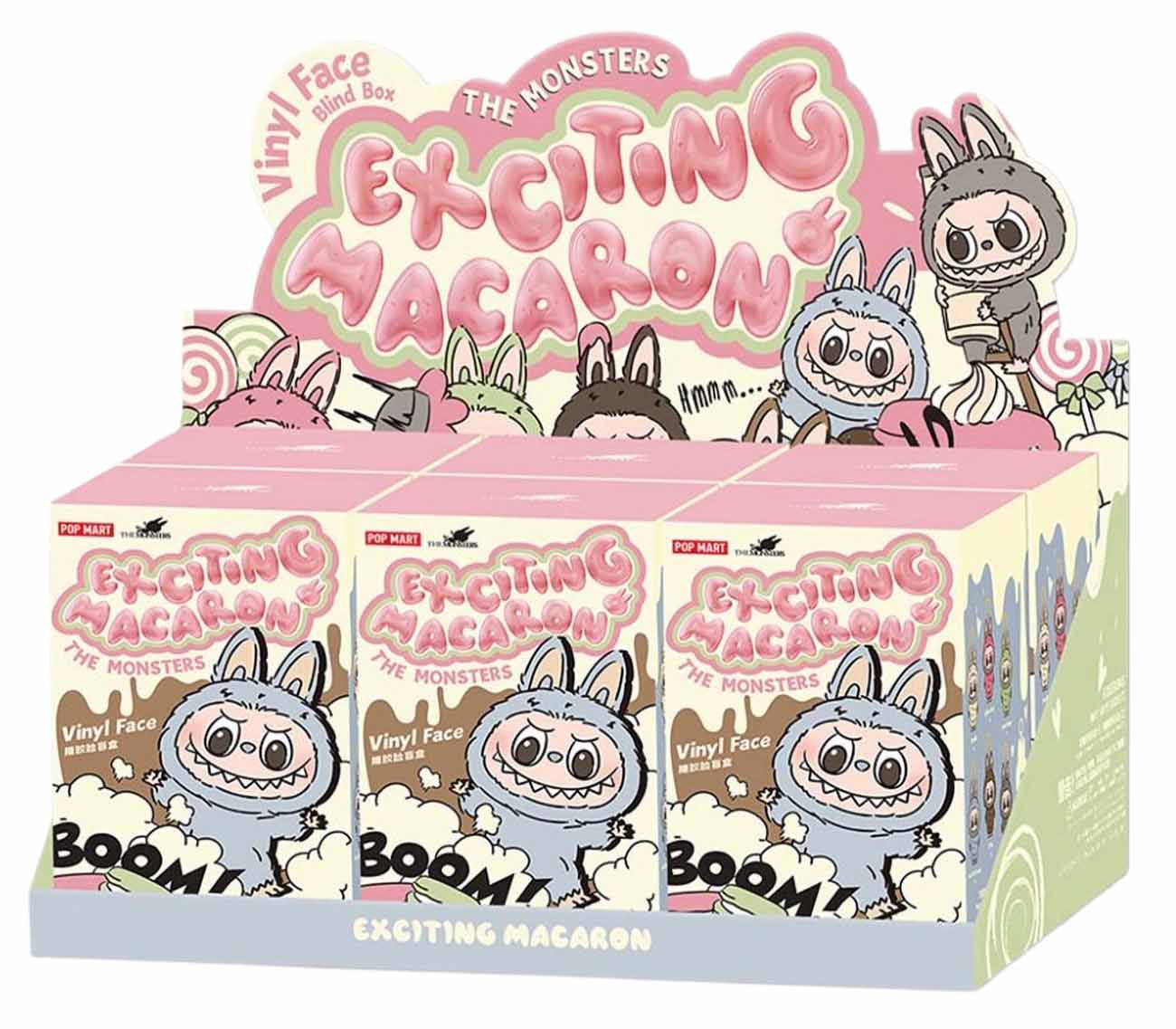 Labubu Exciting Macaron Original Blind Box / Random Color / 6 Pieces