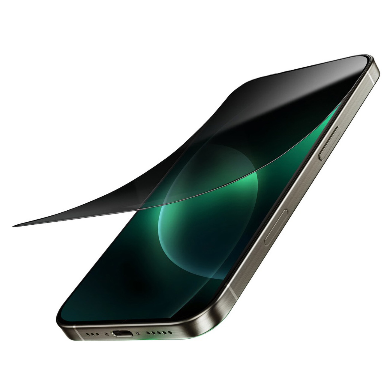 Green Steve 9H Screen Protector for iPhone 16 & iPhone 15 / Privacy Glass / Anti-Fingerprint