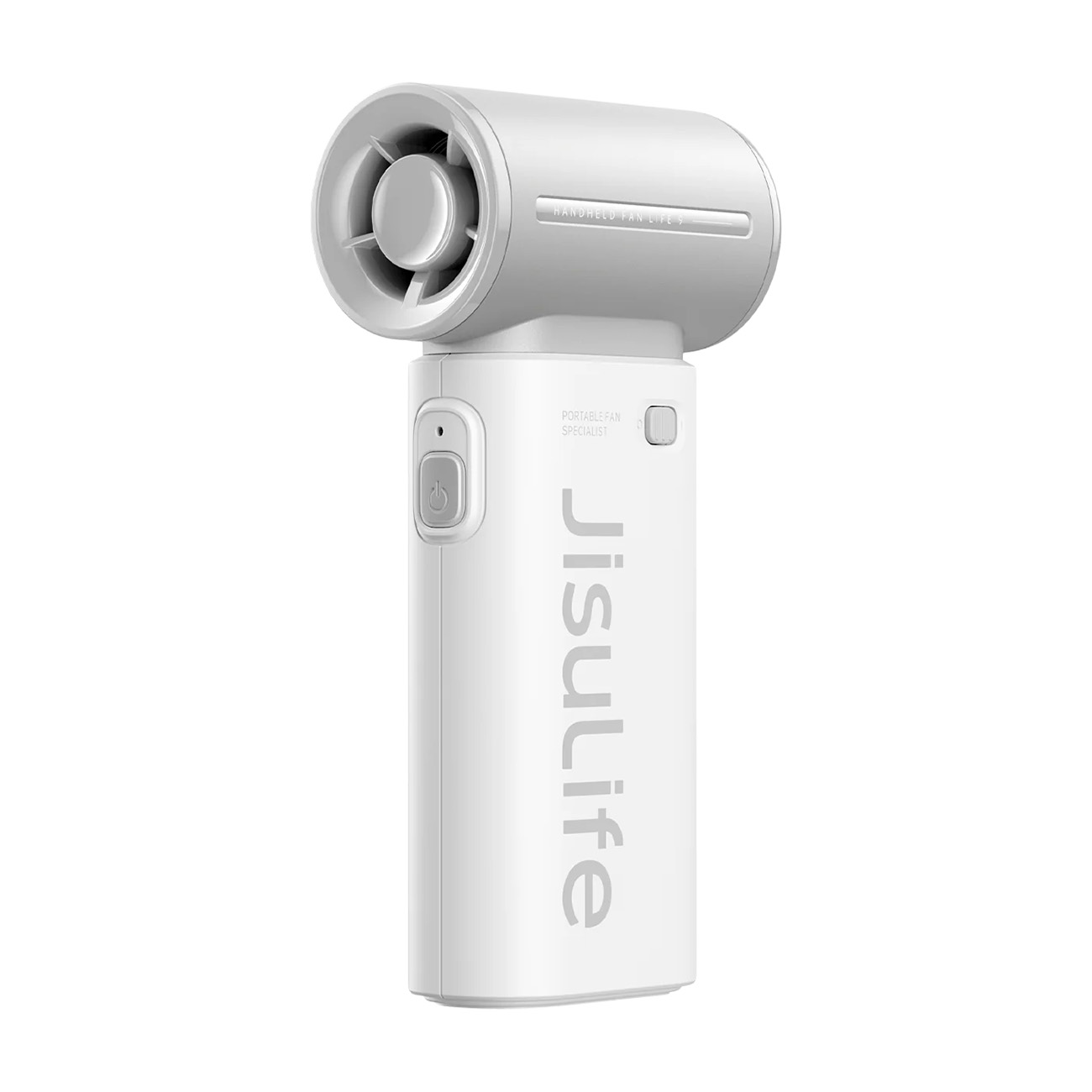 JisuLife Life9 Portable Fan / Battery-Powered / 5 Speed Settings / Fast Cooling / Grey