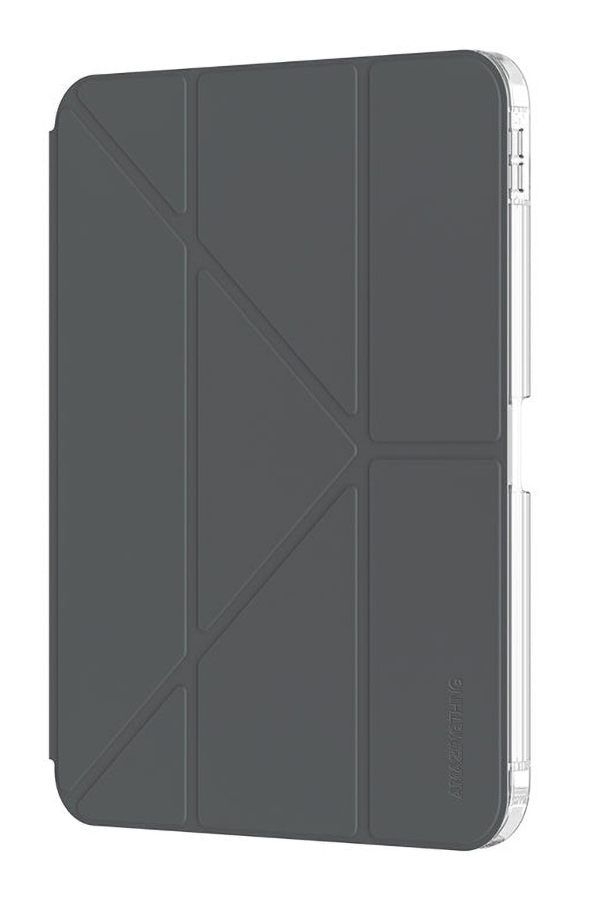 AmazingThing Y-Flex Case for iPad Air 11 inch 2025 / Built-in Stand / Drop Protection / Charcoal
