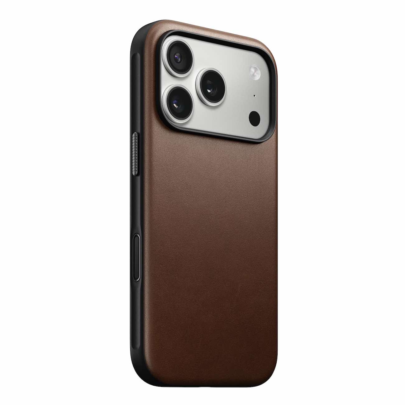 كفر Nomad Modern لايفون 17 برو / ضد الطيحات / يدعم MagSafe / جلد بني