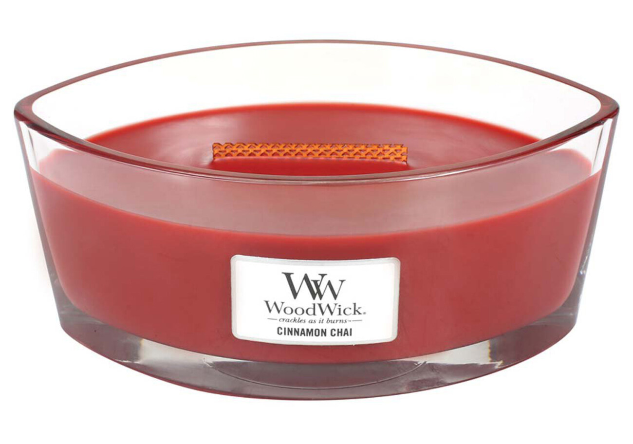 شمعة Woodwick المعطرة / شاي القرفة / حجم كبير