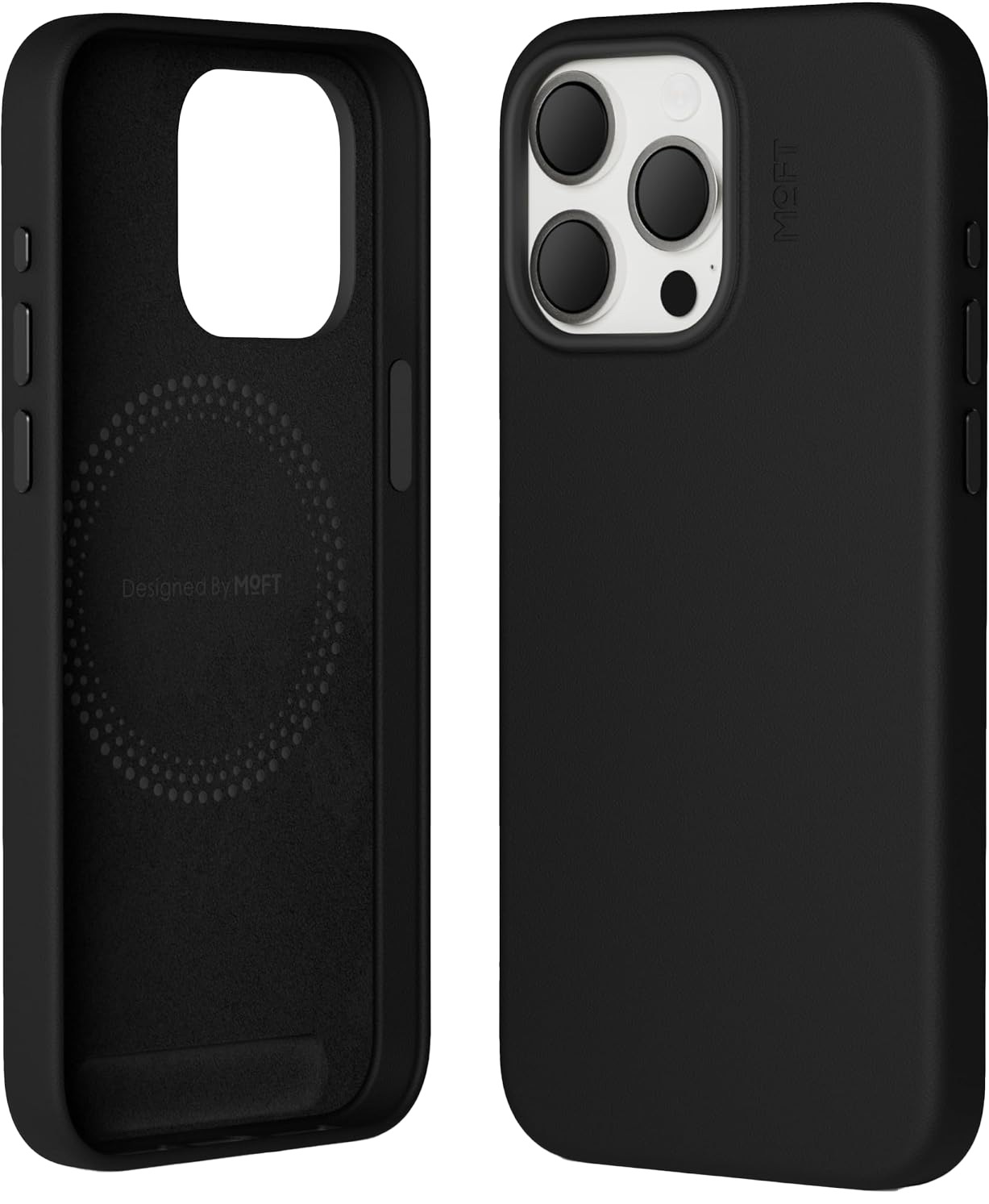 MOFT Snap Case for iPhone 15 / Drop Resistant / Supports MagSafe / Jet Black