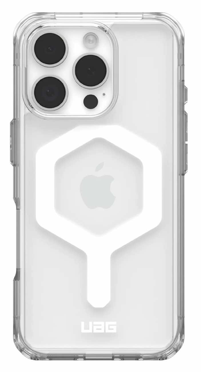 كفر UAG Plyo لايفون 16 برو / يدعم MagSafe / ضد الطيحات / لون Ice & White