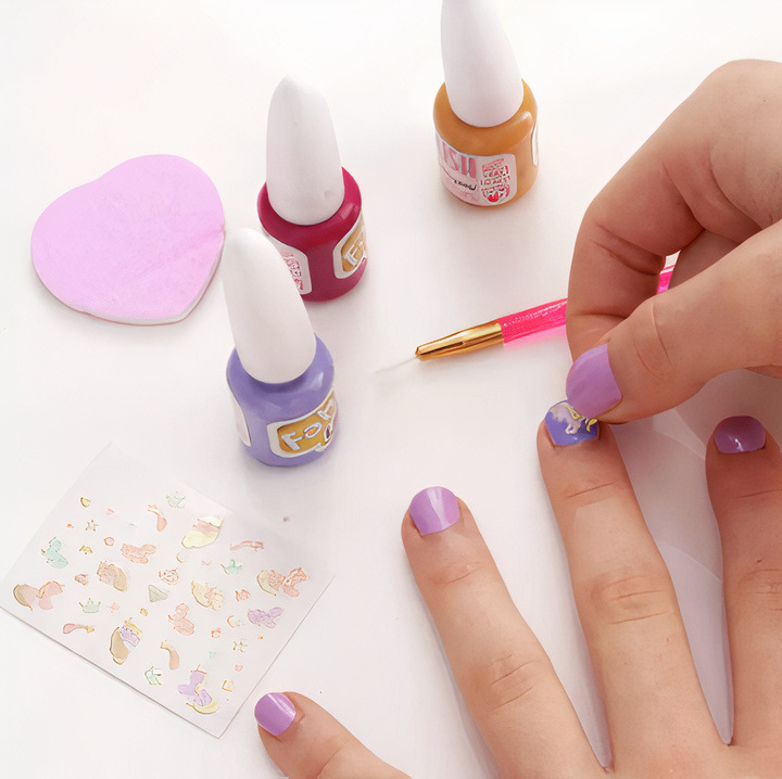 Fab Lab Kids Nail Polish / Includes Decorative Stickers