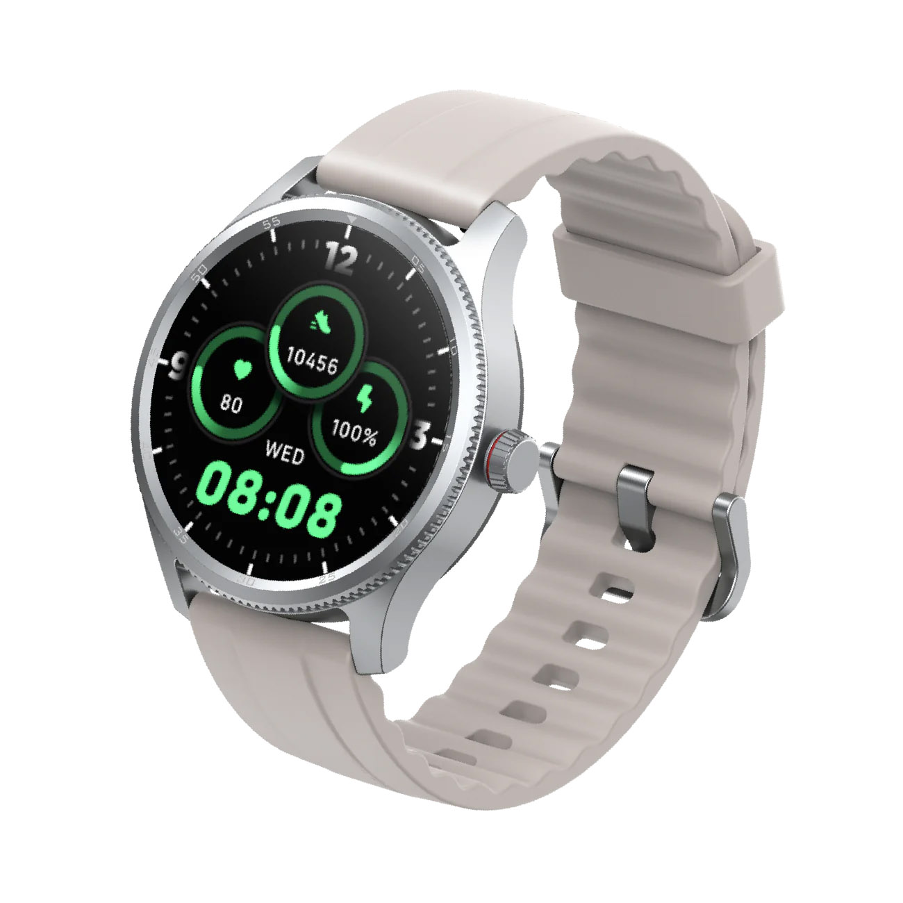 Momax Wear Lite Smartwatch / Supports 100 Sports Modes / Water-Resistant / Silver