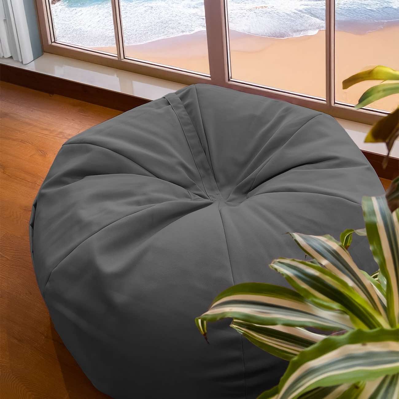 Resol Bean Bag / Built-in Pockets / Size 90 cm / Grey