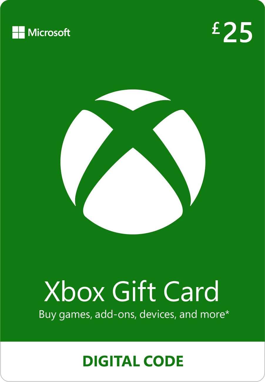 بطاقة XBOX المتجر البريطاني / 25 باوند / كود رقمي