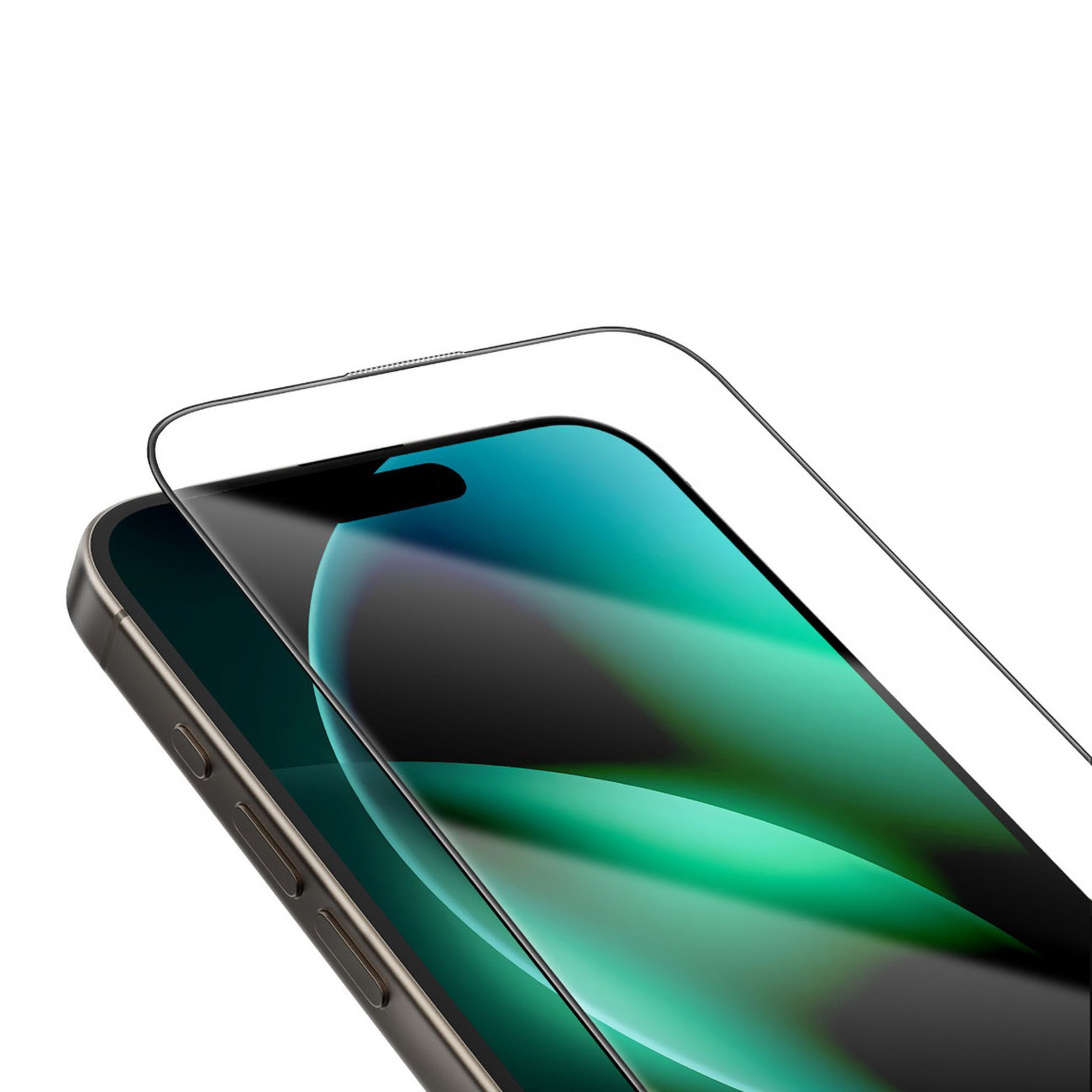 Green Steve 9H Screen Protector for iPhone 16 Plus & iPhone 15 Plus / Drop Resistant / Clear Glass