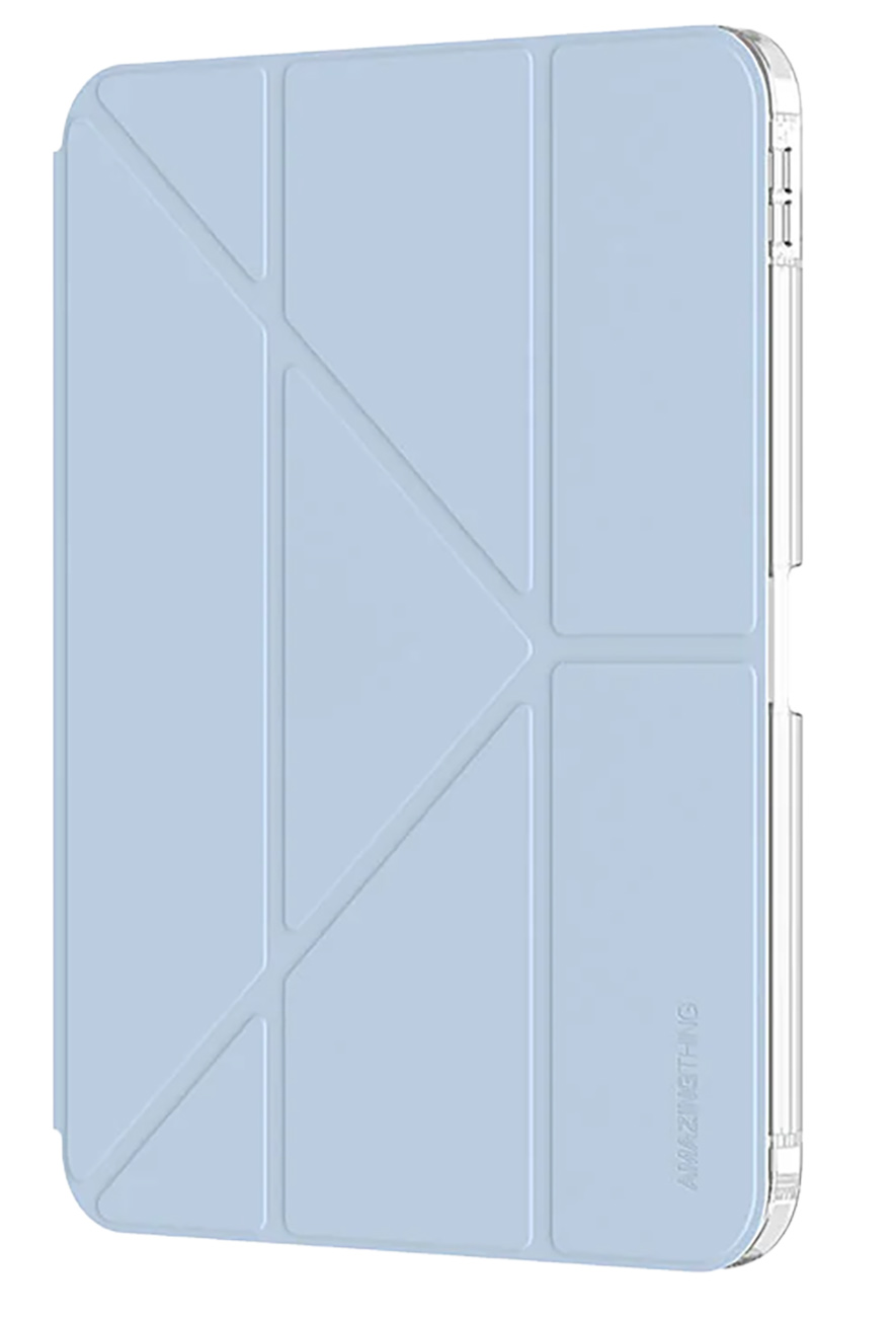 AmazingThing Minimal Case for iPad 11 inch M3 / Drop-Resistant / Built-in Stand / Blue