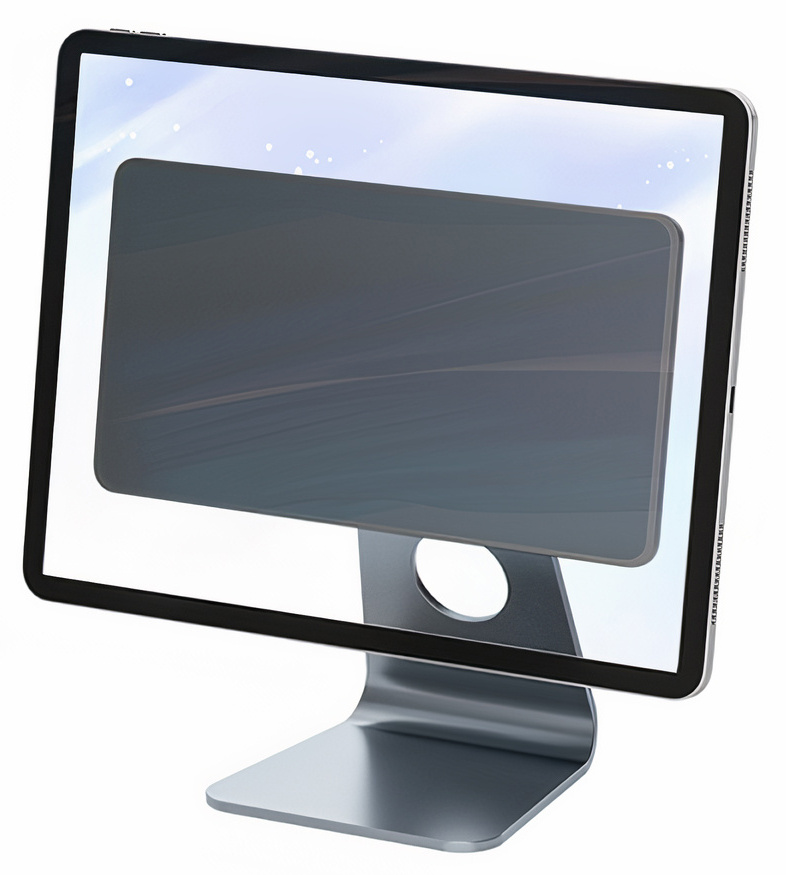 WiWU Magnetic Aluminum Tablet Stand / Supports 11 inch / Adjustable Length & Width / Gray