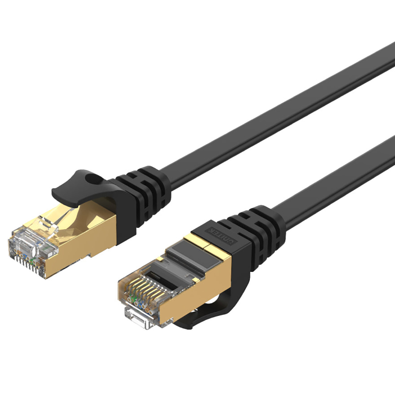 واير ethernet من شركة Unitek / معيار CAT 7 / تصميم مسطح / طول 20 متر