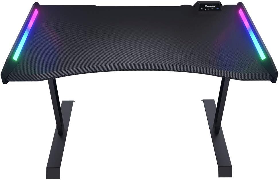 طاولة الجيمنغ Cougar Mars 120 / كاربون فايبر / اضاءة RGB / مداخل كمبيوتر اضافية