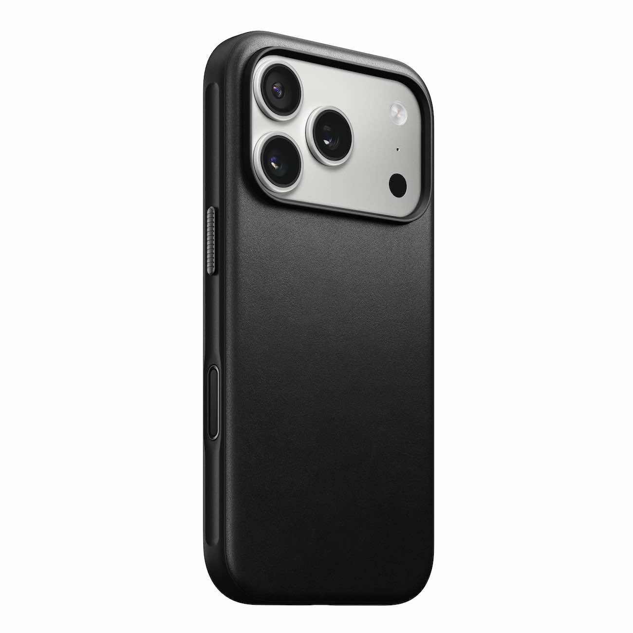 كفر Nomad Modern لايفون 17 برو / ضد الطيحات / يدعم MagSafe / جلد اسود
