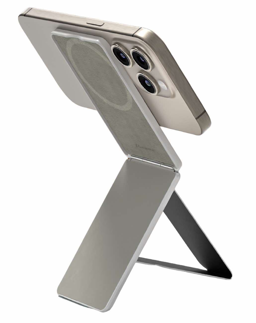 ستاند + بووك + مسكة OmniLink من AmazingThing / يدعم MagSafe / تيتانيوم