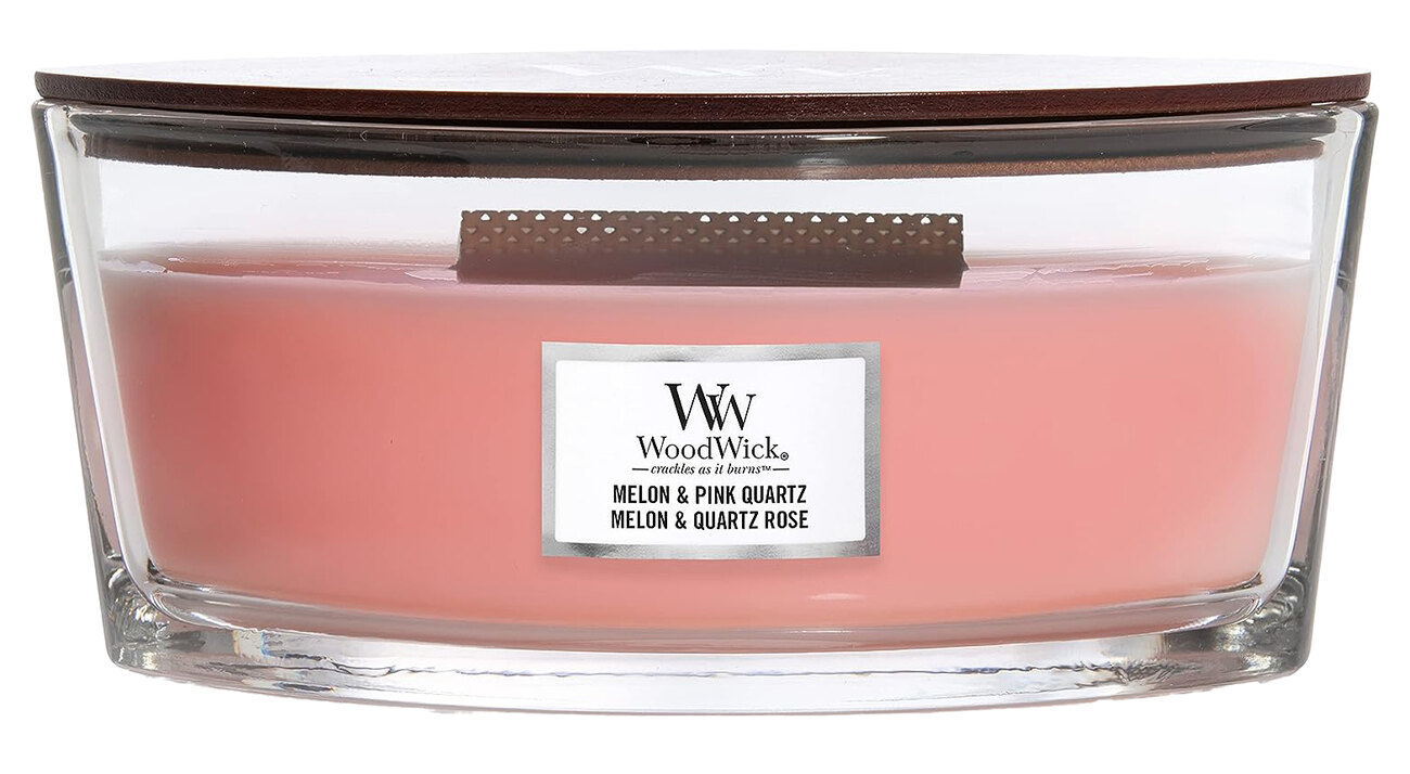 شمعة Woodwick المعطرة / ميلون آند بينك كوارتز / حجم كبير