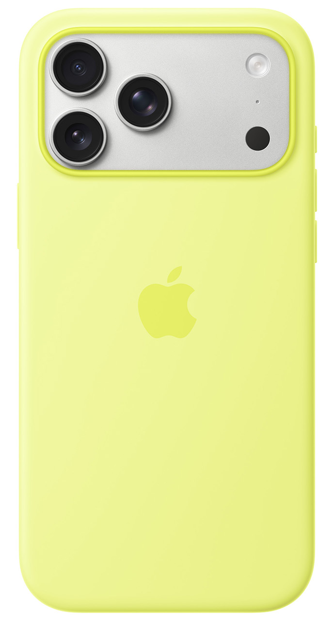 Apple Official Case for iPhone 17 Pro Max / MagSafe / Drop-Resistant / Soft Silicone / Neon Yellow - Open Box